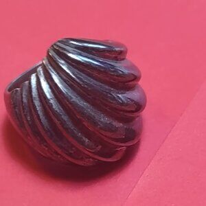 Clamshell silver ring .925